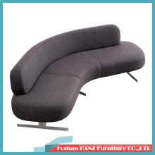Creative Simple Leisure Arc Fabric Leather Sofa